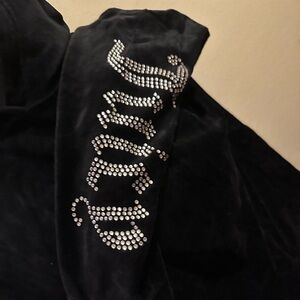 WOMEN'S JUICY COUTURE OG BIG BLING VELOUR ZIP-UP HOODIE